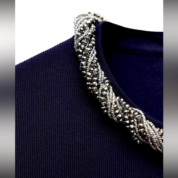 Zara beaded neckline knit top - Picture 2 of 6